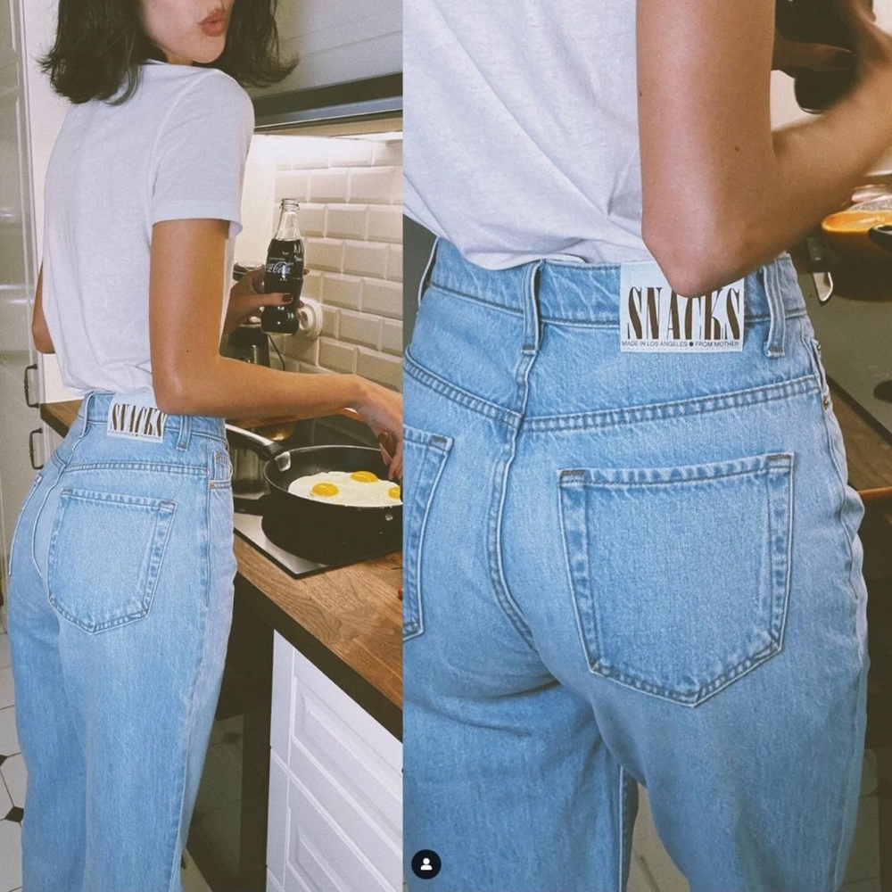 Mother Jeans Snacks high waisted twizzy skimp just a nibble 26 $188
